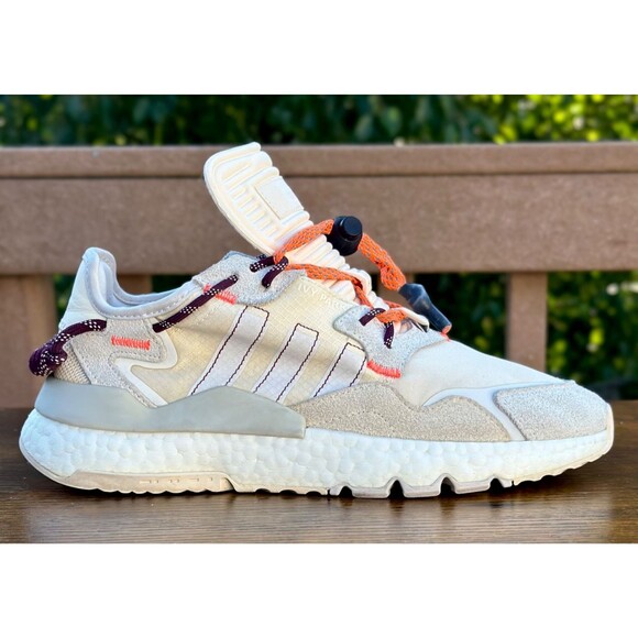 adidas Other - Ivy Park X Adidas Nite Jogger Boost FX3239 Beige Orange Trail Sneakers Mens 7.5